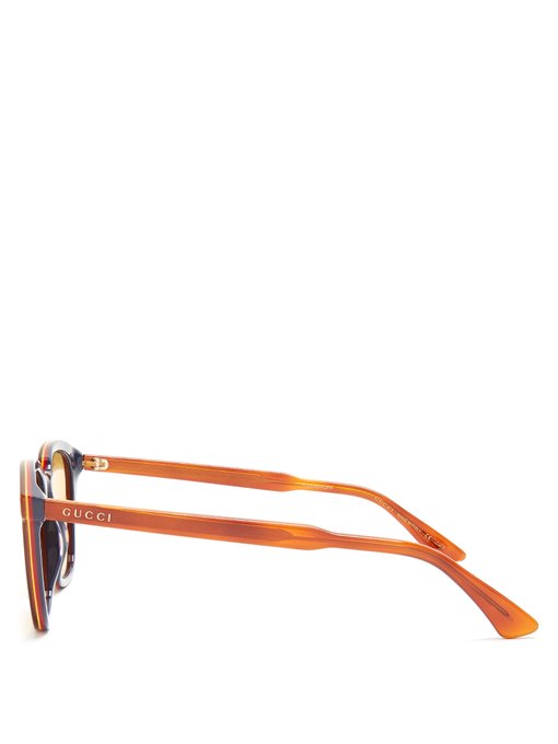 Square-frame acetate sunglasses展示图
