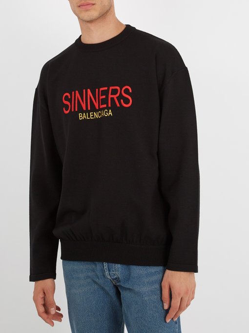 sinners balenciaga sweatshirt