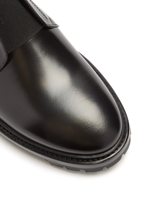 Elasticated-front leather derby shoes | Lanvin | MATCHESFASHION UK