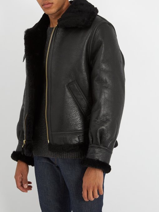 Military B-3 shearling jacket | Schott | MATCHESFASHION US