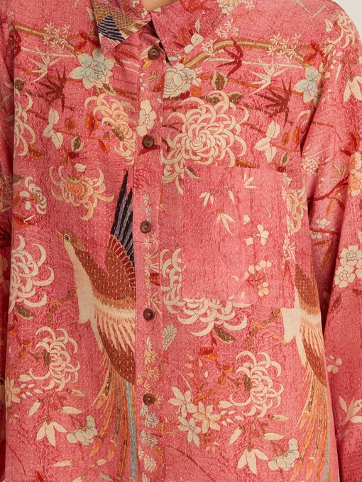 Lucy bird-print silk shirt | By Walid | MATCHESFASHION UK