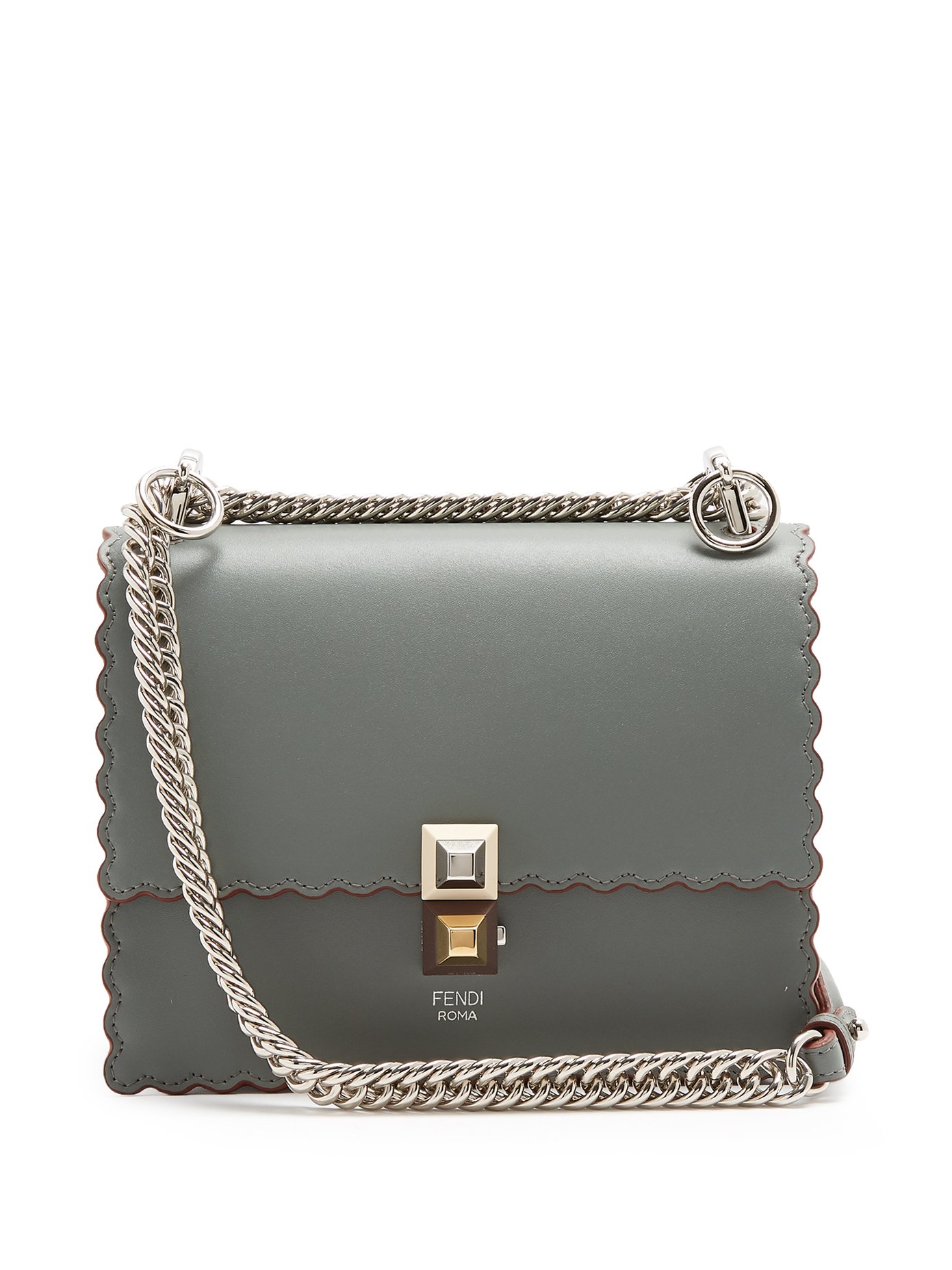 cross body bag with silver chain