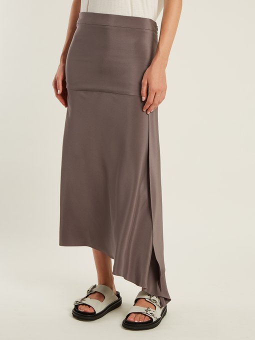 Slit-front silk wrap skirt | Raey | MATCHESFASHION US