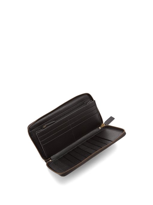 Bee-print zip-around leather travel wallet | Gucci | MATCHESFASHION.COM UK