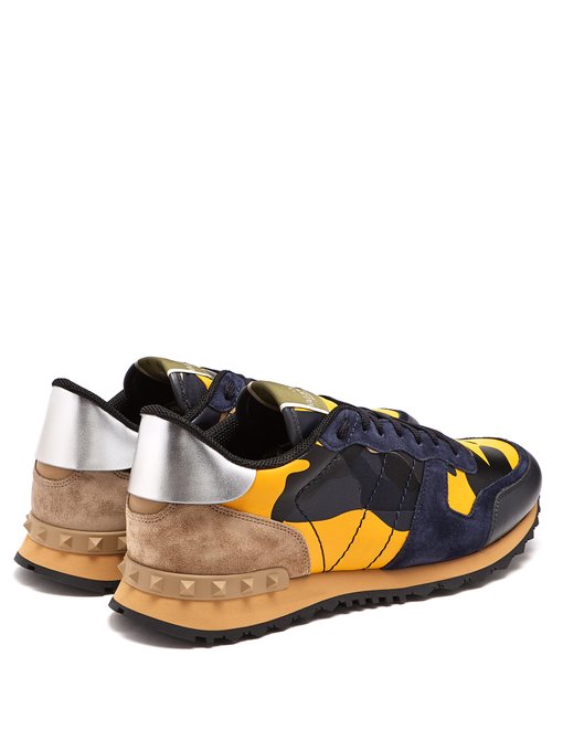 Rockrunner camouflage suede and leather 