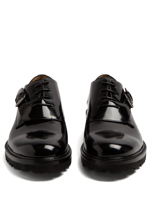 Monk-strap leather derby shoes展示图