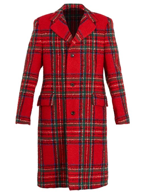Tartan wool-blend coat | Gucci | MATCHESFASHION UK