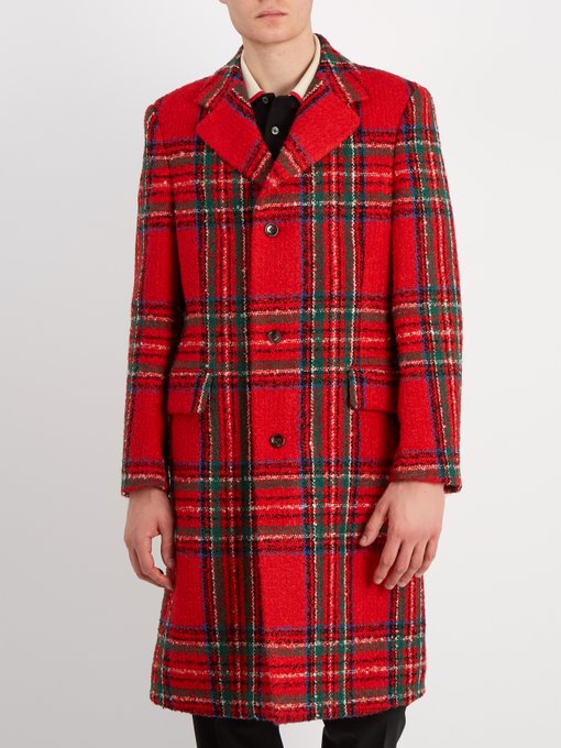 Tartan wool-blend coat | Gucci | MATCHESFASHION UK