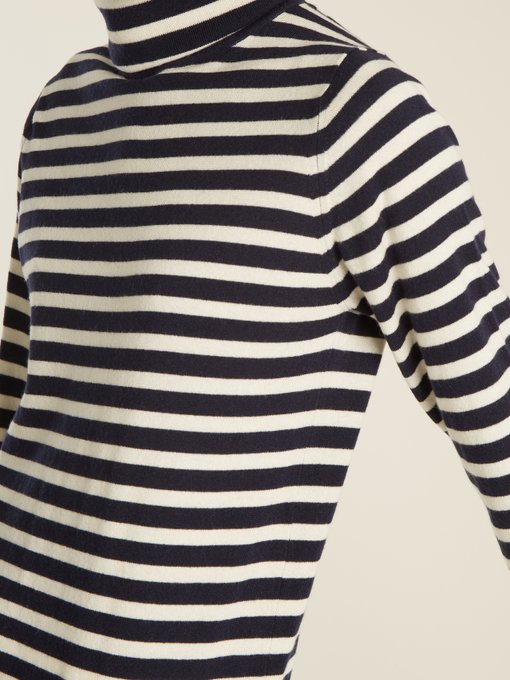 Roll-neck striped cashmere sweater | Connolly | MATCHESFASHION UK