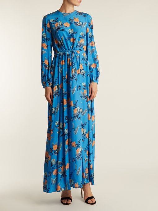 Floral-print silk maxi dress | Diane Von Furstenberg | MATCHESFASHION UK