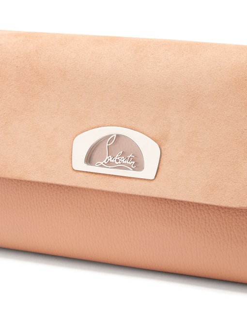 Vero Dodat leather and suede clutch 