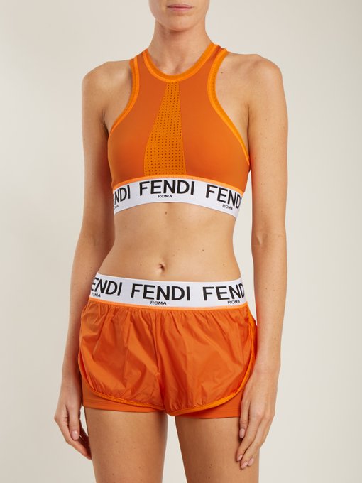 fendi orange sports bra