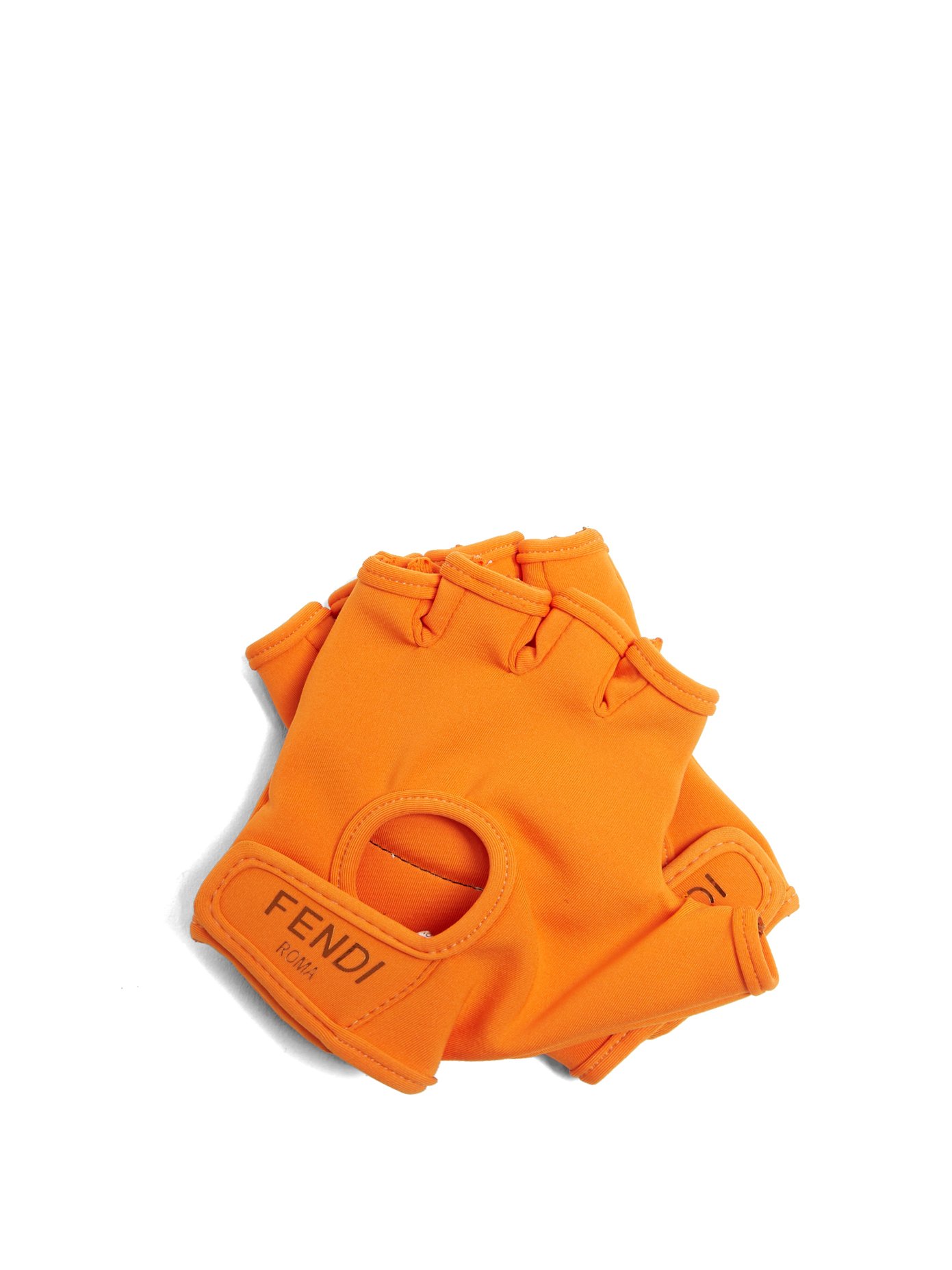 fingerless gloves orange