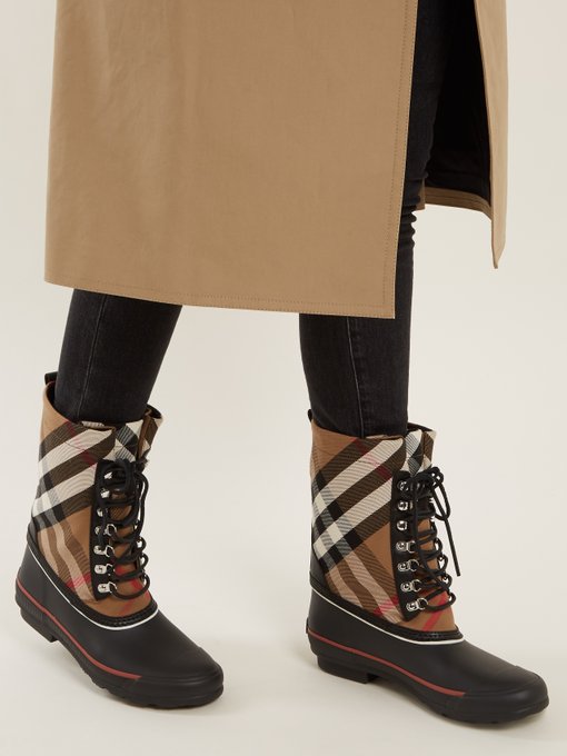 rubber boots burberry