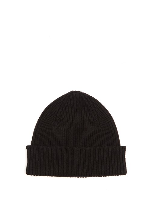 Classic ribbed-knit cashmere-blend beanie hat | Paul Smith ...