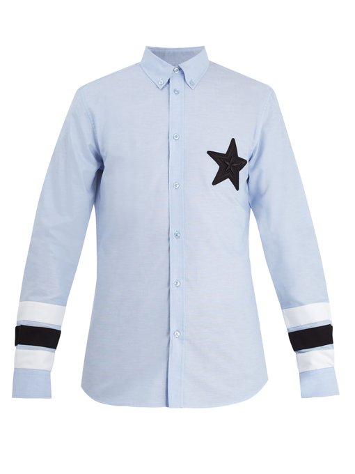 givenchy star collar shirt