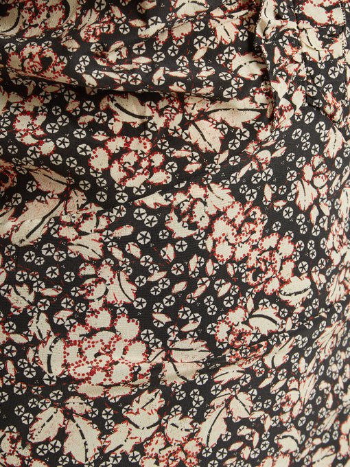 Brizia floral-print puff-sleeved dress | Isabel Marant | MATCHESFASHION US