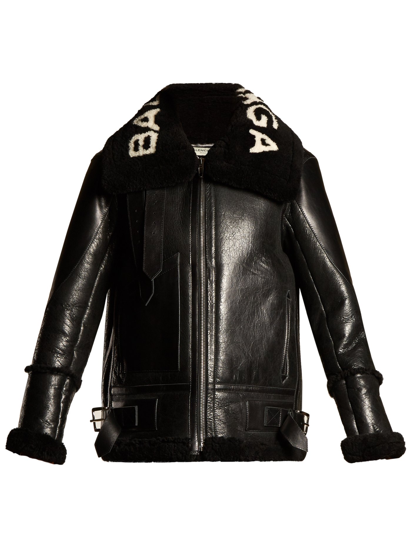 balenciaga le bombardier leather jacket