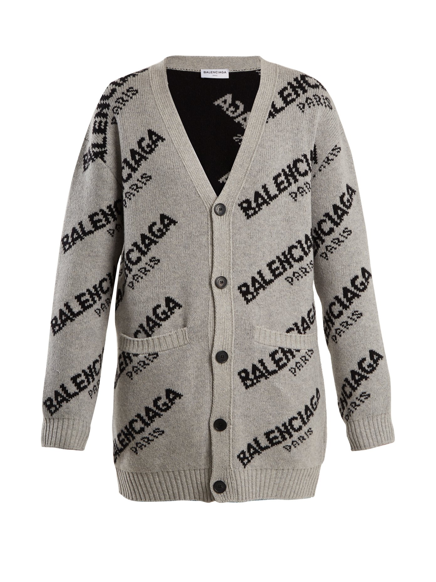 Long-sleeved logo cardigan | Balenciaga 