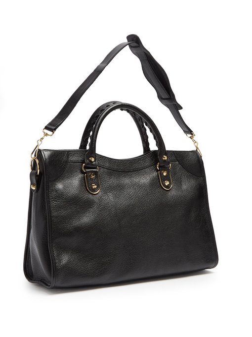 Balenciaga Classic Metallic Edge City Small Leather Shoulder Bag In ...