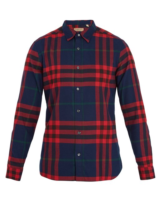 burberry red plaid shirt