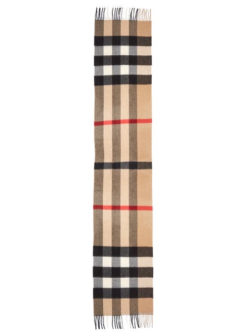 burberry tan plaid scarf