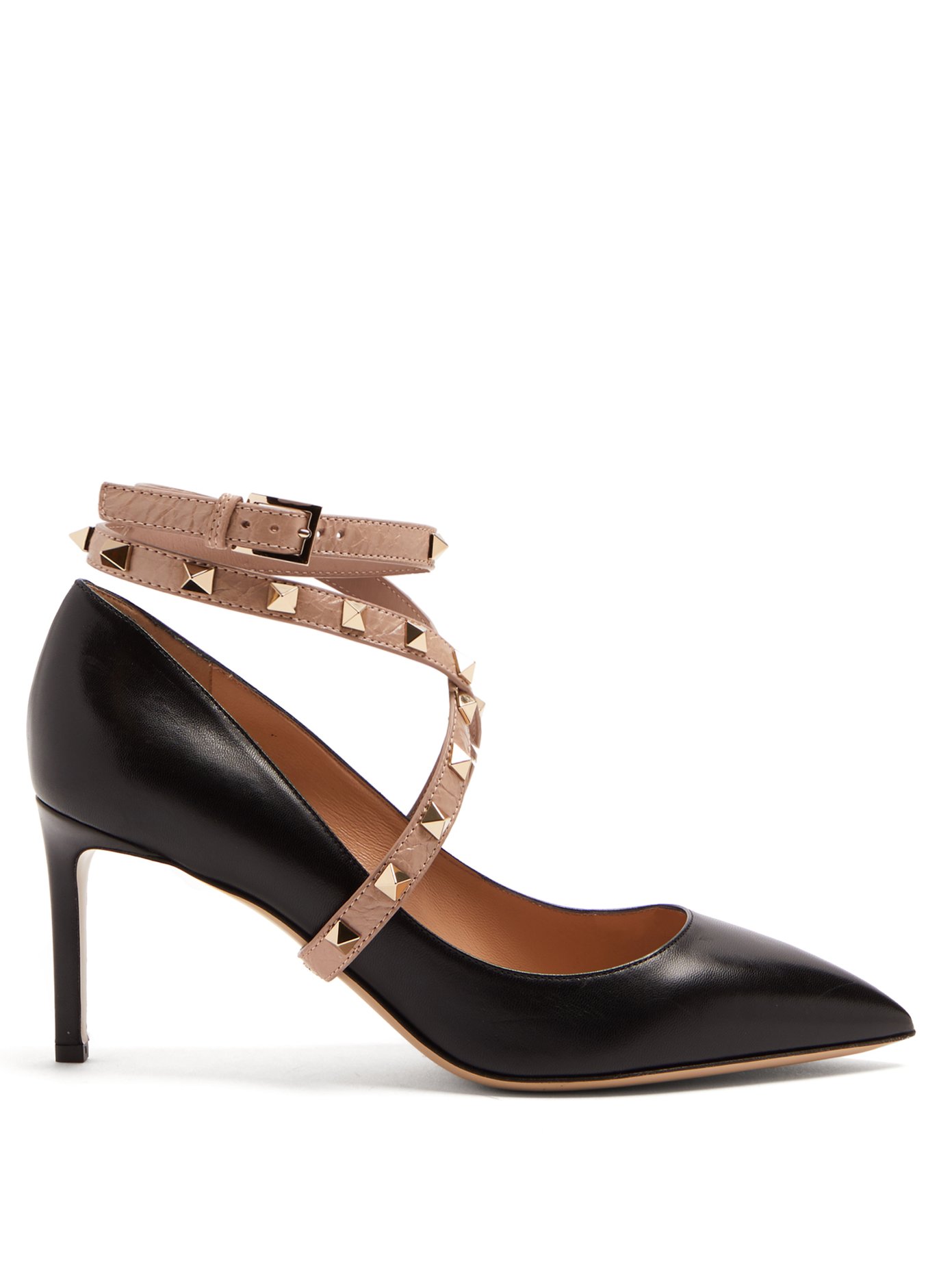 valentino garavani studwrap leather pumps