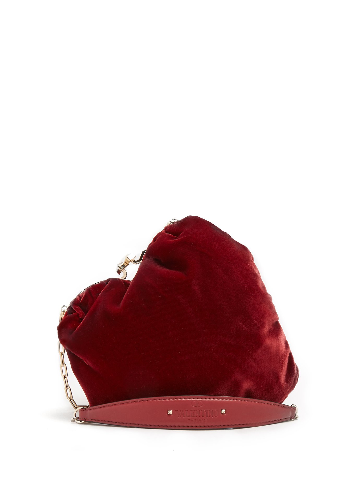 red velvet valentino bag