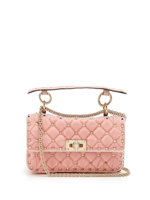 Valentino Velvet Rockstud Bag 2024 favors