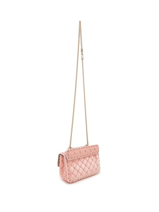 Rockstud Spike small quilted-leather shoulder bag展示图