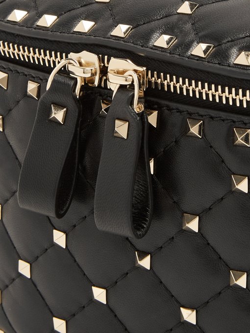 Rockstud Spike quilted-leather belt bag展示图