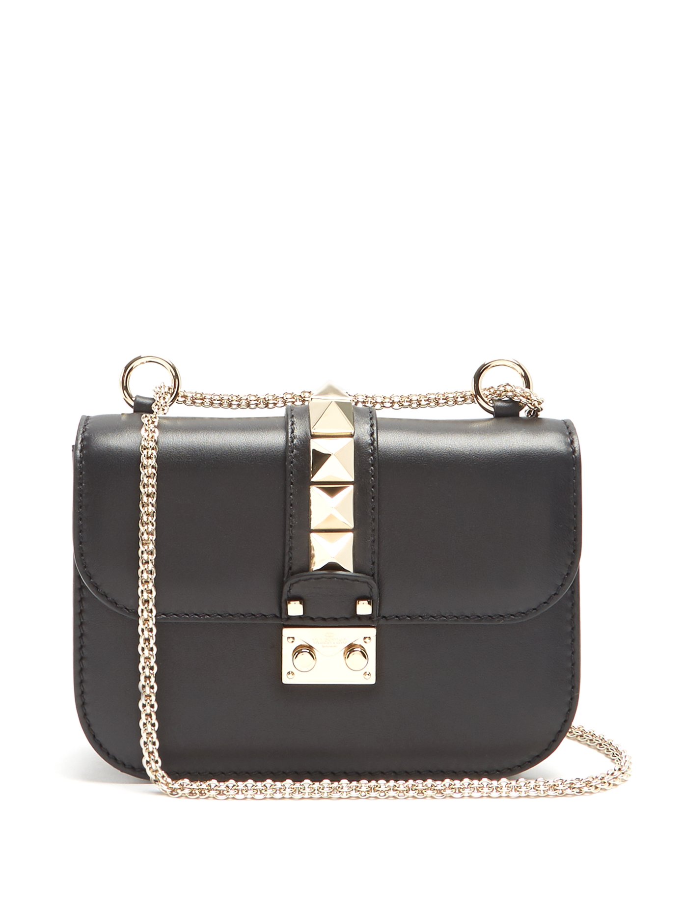 valentino garavani lock small leather shoulder bag