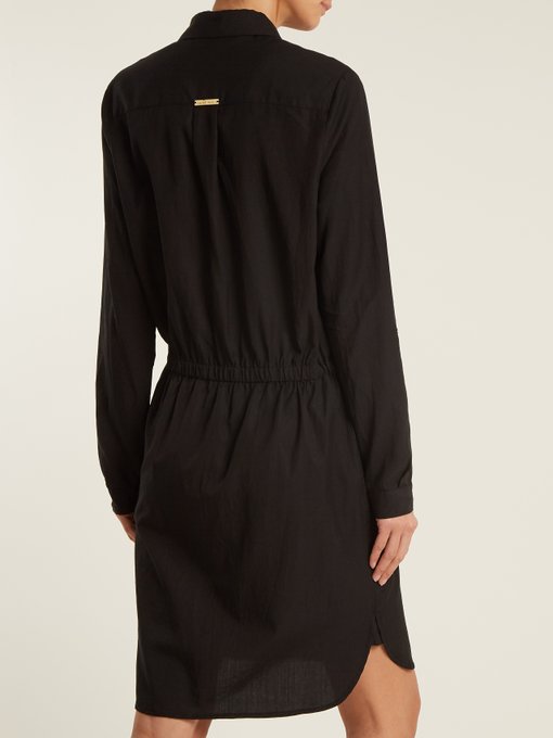 Core drawstring-waist woven shirtdress展示图