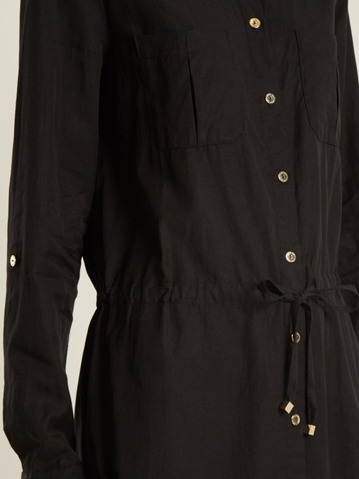 Core drawstring-waist woven shirtdress展示图