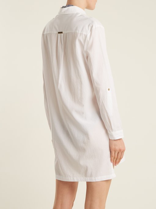 Maine point-collar poplin shirtdress展示图