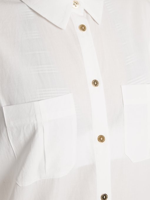 Maine point-collar poplin shirtdress展示图