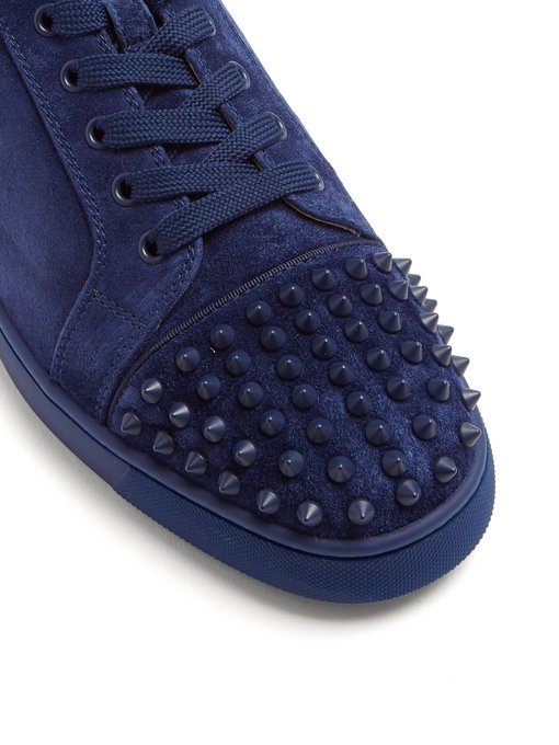 christian louboutin blue trainers
