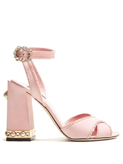 Embellished suede sandals | Dolce & Gabbana | MATCHESFASHION UK