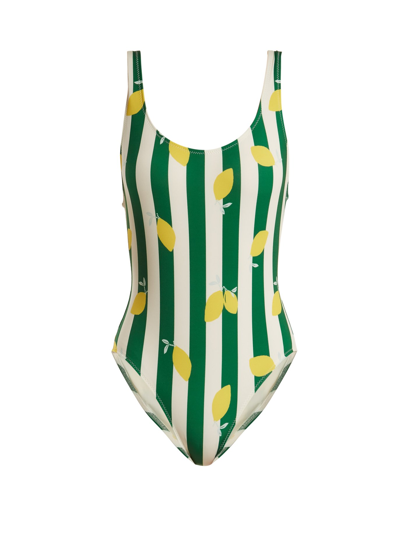 solid and striped lemon one piece