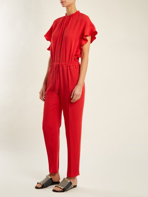 max mara red jumpsuit