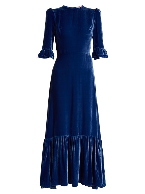blue velvet dress uk