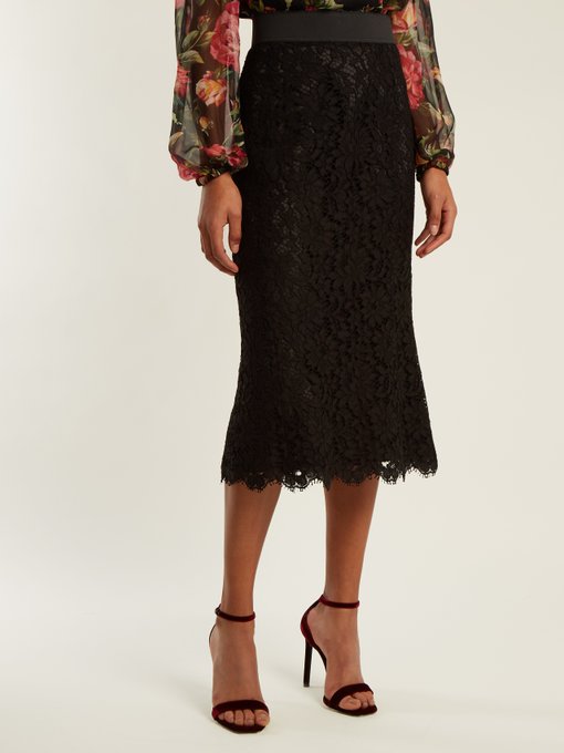 Cordonetto-lace pencil skirt | Dolce & Gabbana | MATCHESFASHION UK