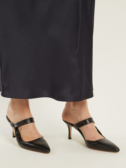 the row gala twist leather mules