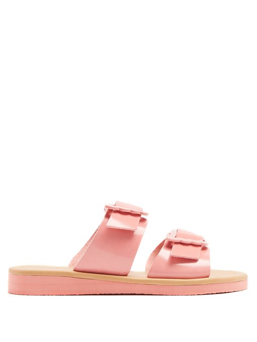 ANCIENT GREEK SANDALS Iaso Leather Sandals in Pink | ModeSens