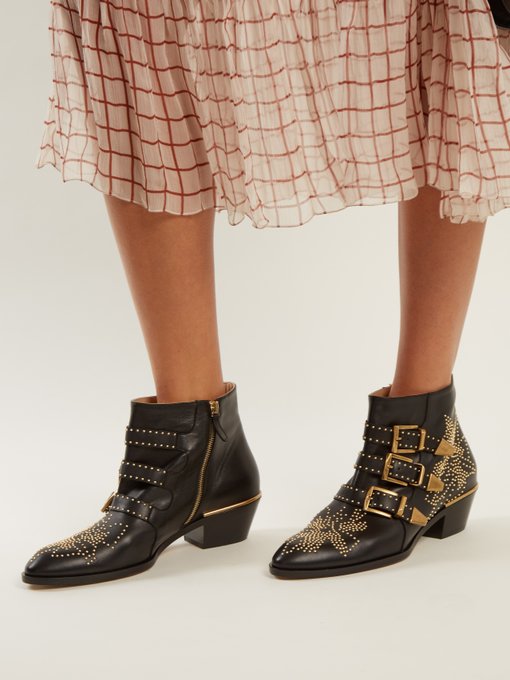 Susanna leather ankle boots | Chloé 