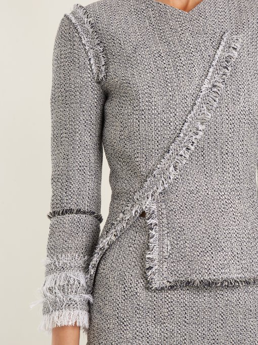 Kirkham asymmetric tweed jacket展示图