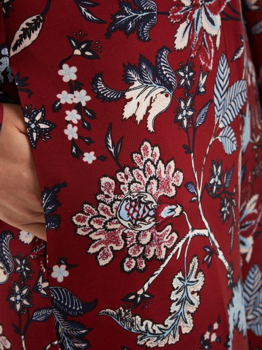 Canton floral-print wide-leg trousers | Diane Von Furstenberg ...