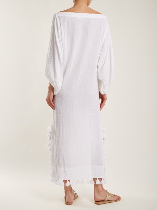 Delilah off-shoulder tassel-trimmed dress展示图