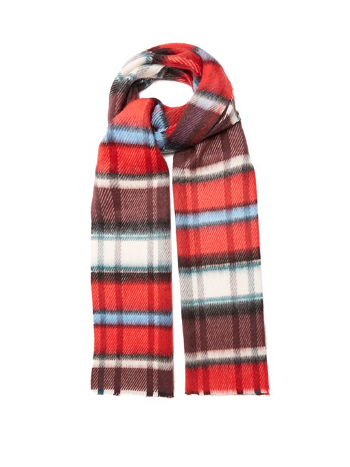 burgundy burberry scarf