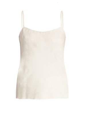 Abstract floral textured-silk cami top | The Row | MATCHESFASHION.COM US